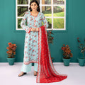 Zesh Printed lawn 3piece suit