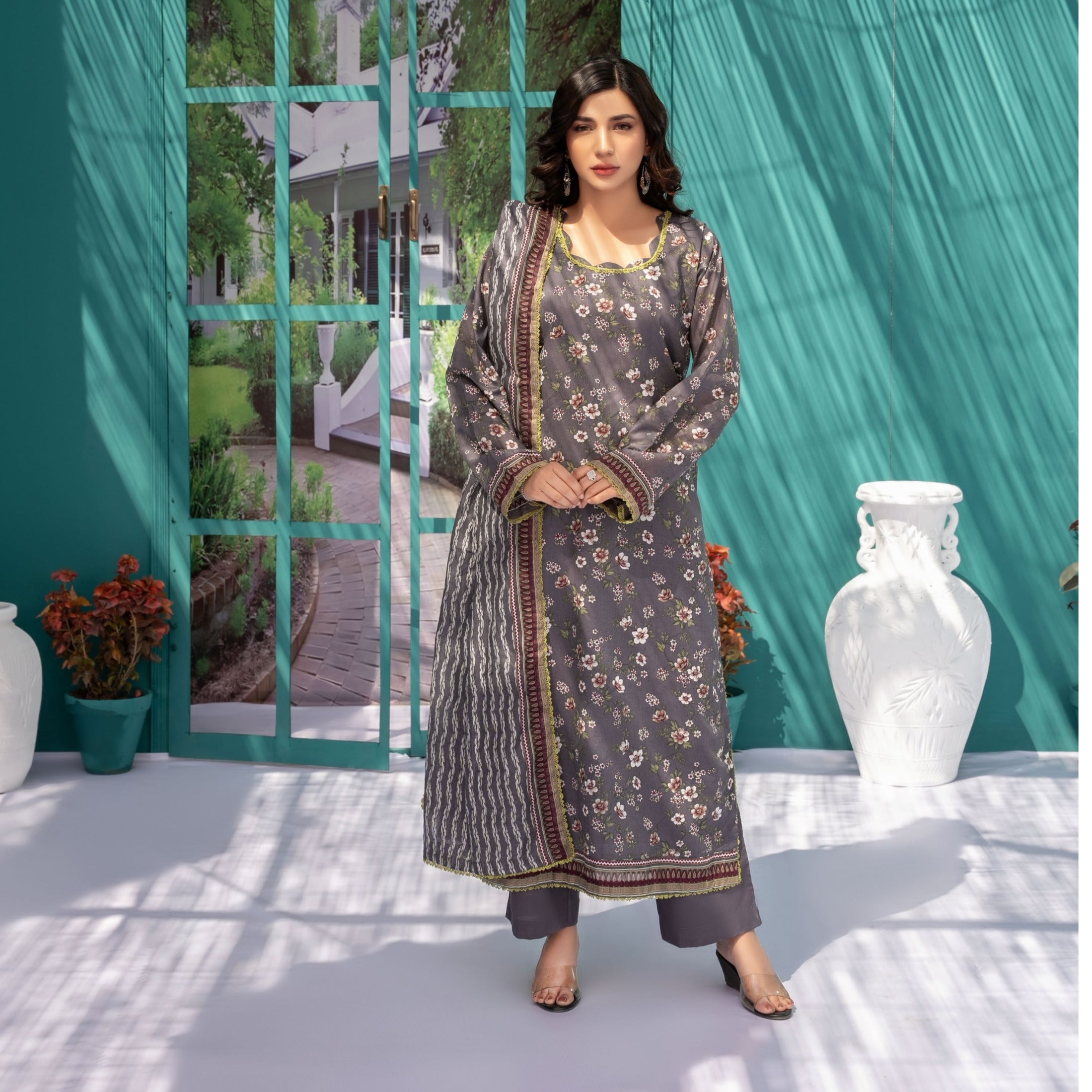 Zesh Printed lawn 3piece suit